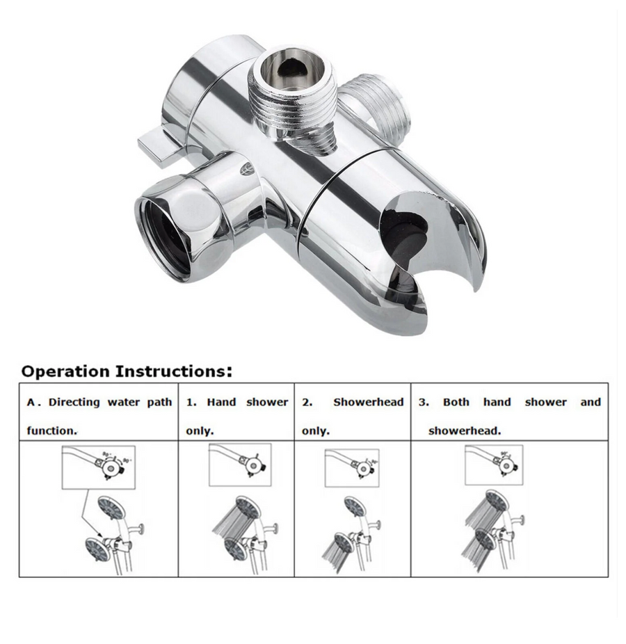 3-Way Shower Diverter